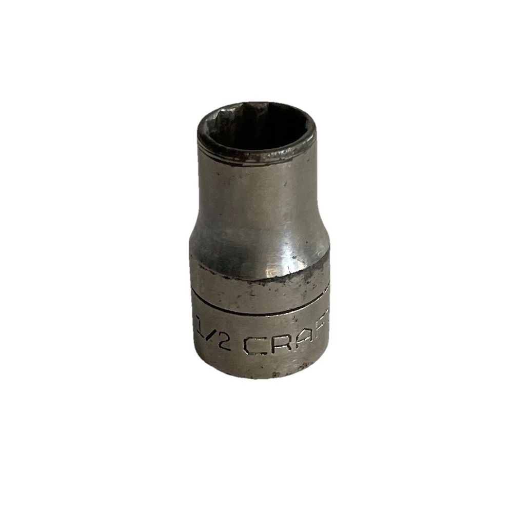 Craftsman 1/2" Drive SAE 1/2" Shallow Socket -VV- Series 12-point Star USA - Picture 2 of 4